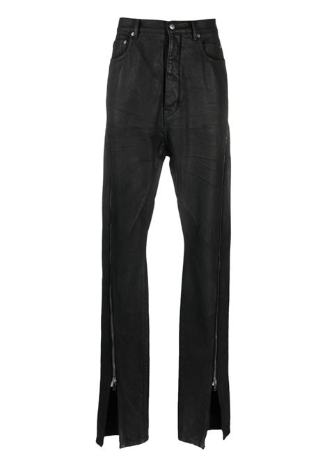 Jeans svasati Bolan Banana con vita alta in nero - uomo RICK OWENS | RR01D3343BW99